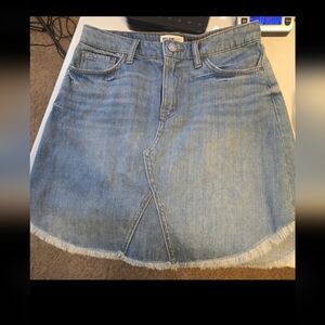 William Rast Frayed Denim skirt jrs 7-9